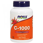 Витамины C 1000 mg + Sustained Release + Rose Hips,100 капс NOW