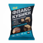 Флакс-кубики льняные крекеры БОРОДИНСКИЕ, 40г Компас Здоровья